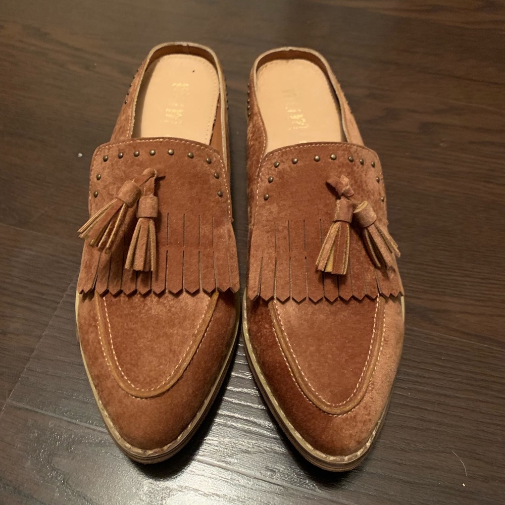 Tan Studded Loafer
